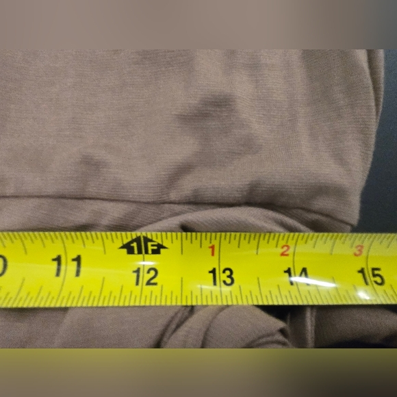 NWT Anthropologie Wrap Maxi Dress Taupe Brown Stretch Knit Chic streetwear SZ M - Picture 16 of 16